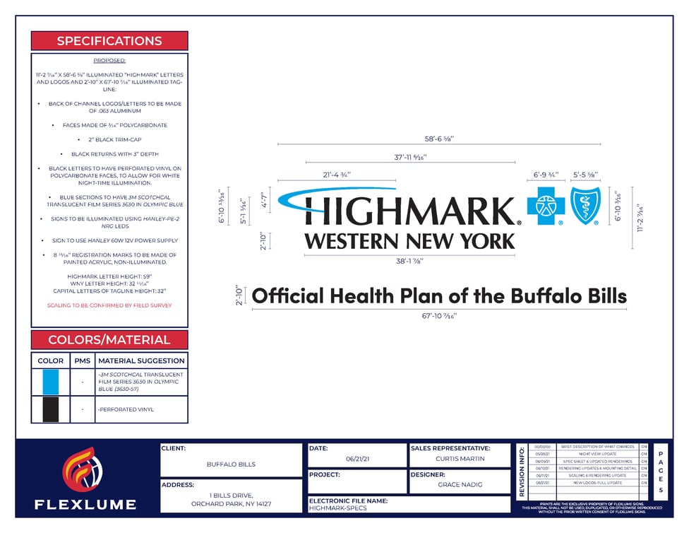 Buffalo Bills - Highmark Stadium Rebrand Rendering Packet