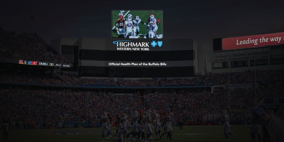 Buffalo Bills Highmark Stadium Luxury Box Signage at Night (1)