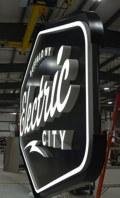 Electric City - 3D Sign Assembly