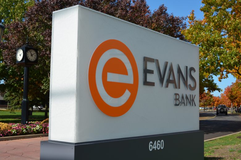Evans Bank Monument Sign Example