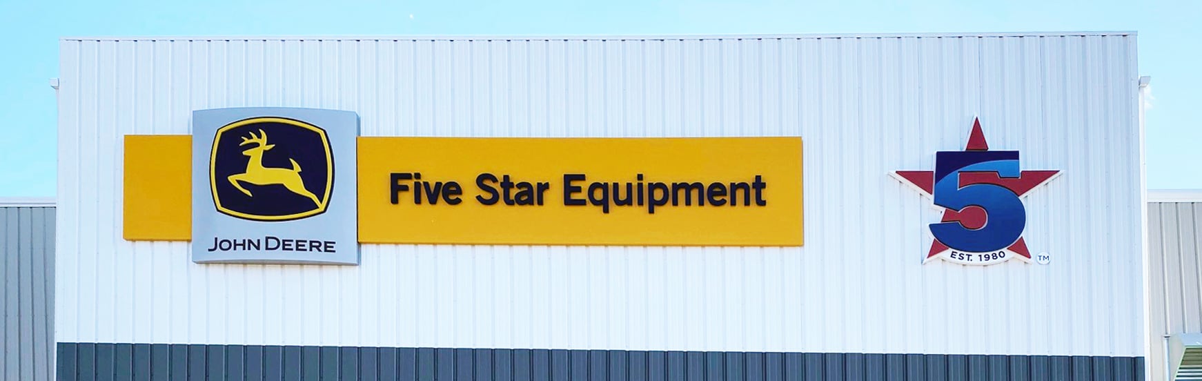 Five Star Equipment - Building Sign Panorama
