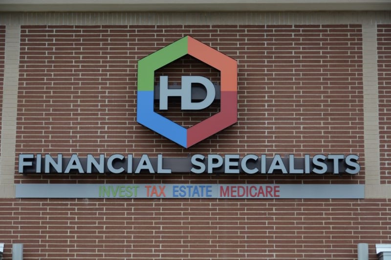 Logo channel letter sign installation