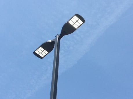 LED Light in Parking Lot