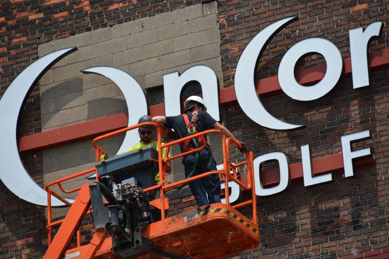 Installing Channel Letter Sign