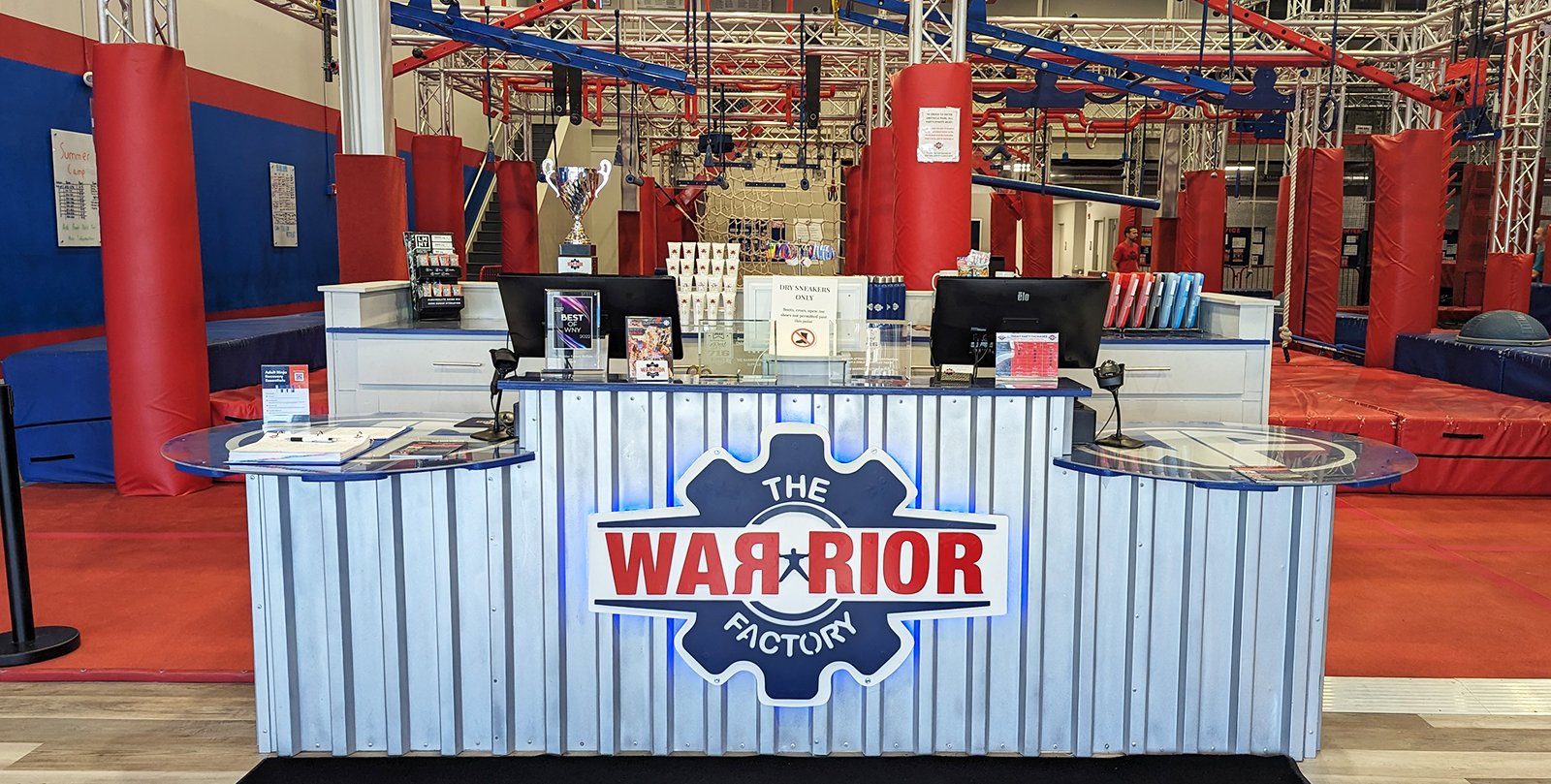 The Warrior Factory - Reception Desk Sign 1