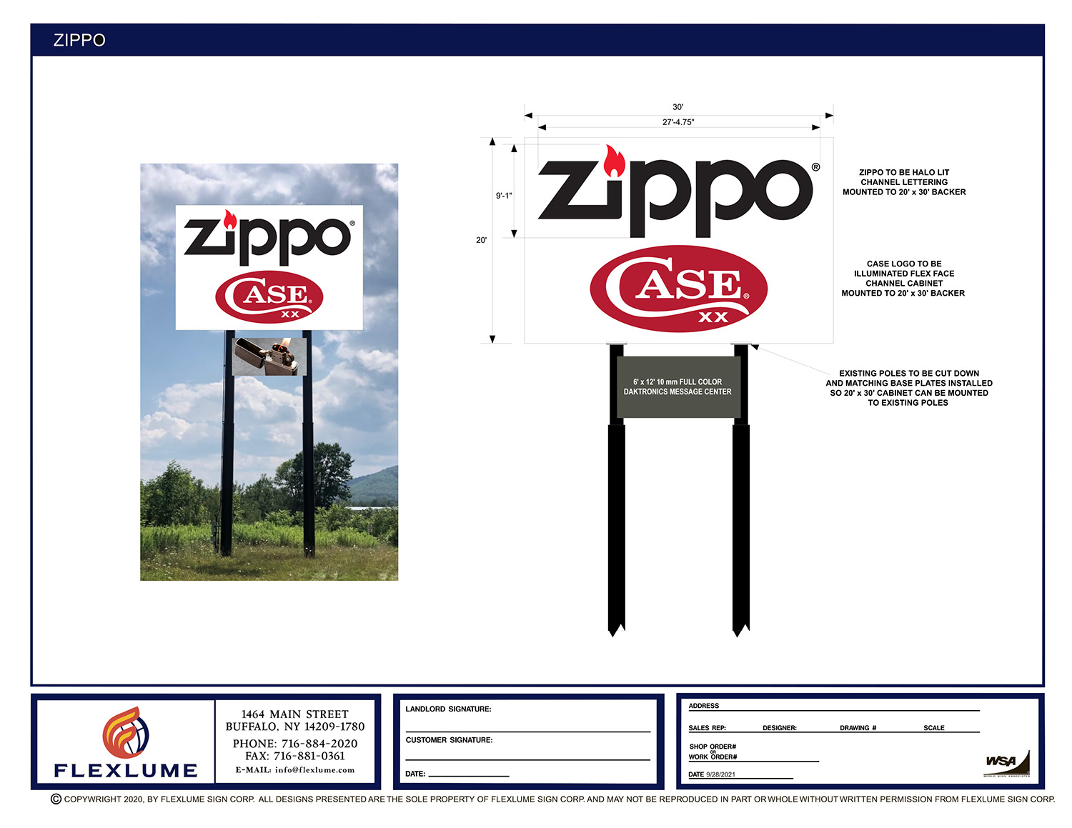 Zippo - HQ Sign Rendering