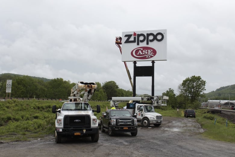 Zippo Pylon Sign 