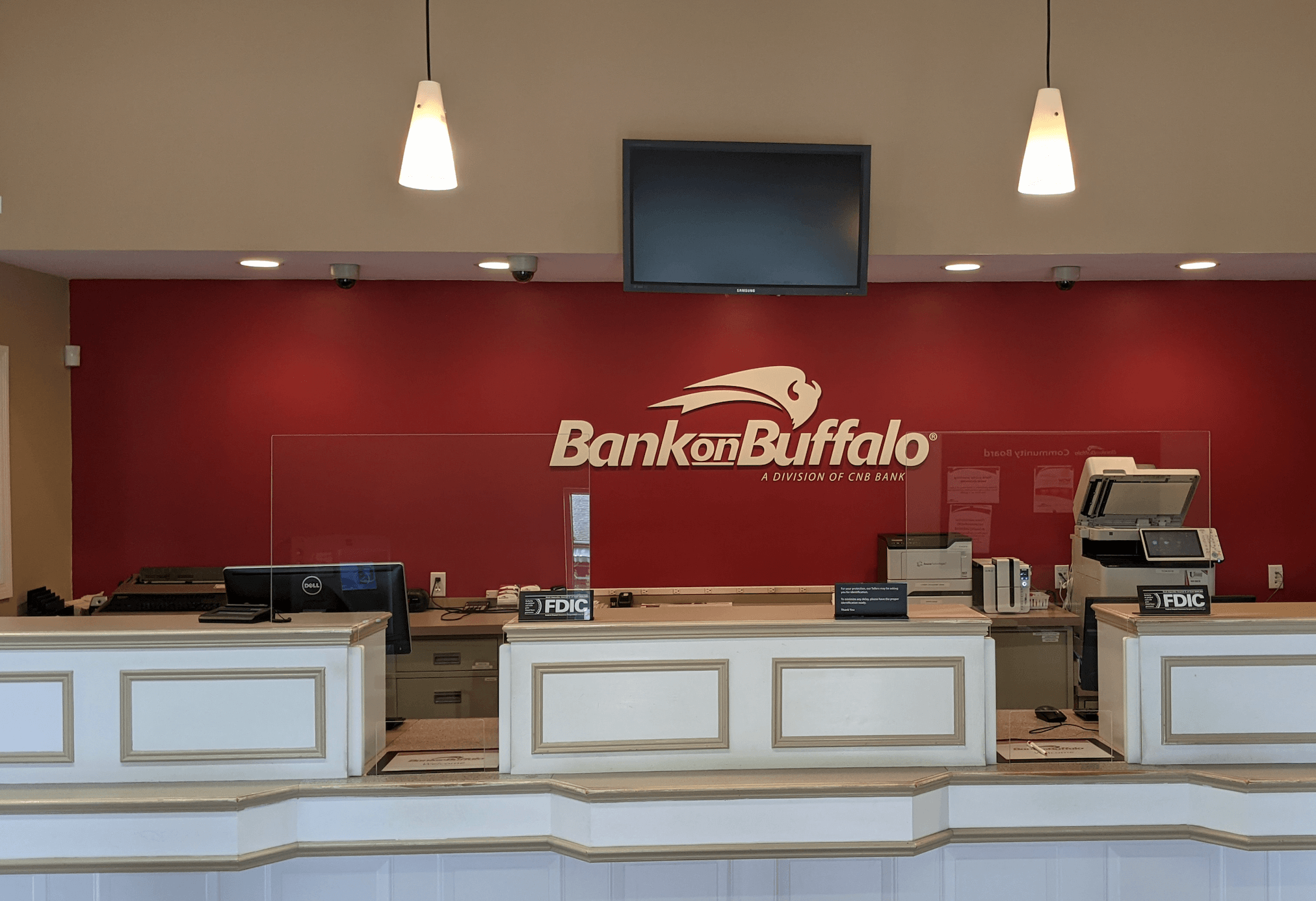 Bank on Buffalo Interior Commercial Sign