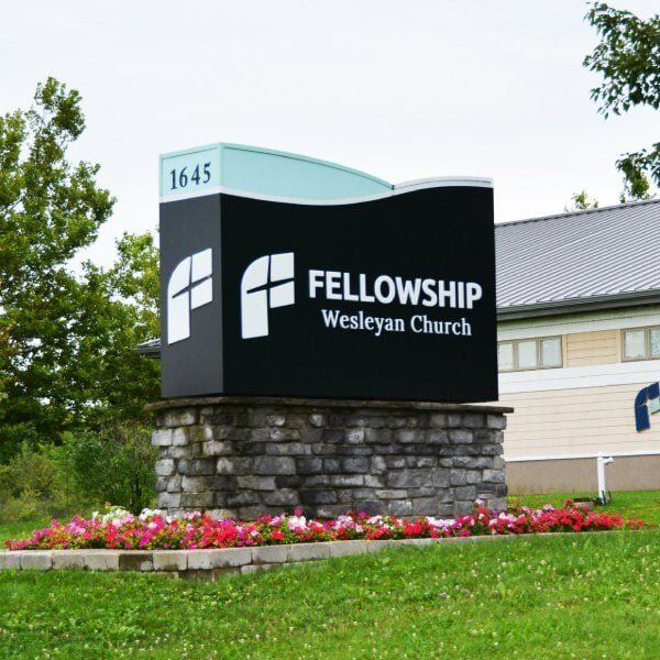 Fellowship Wesleyan Church - Custom Monument Sign (1)