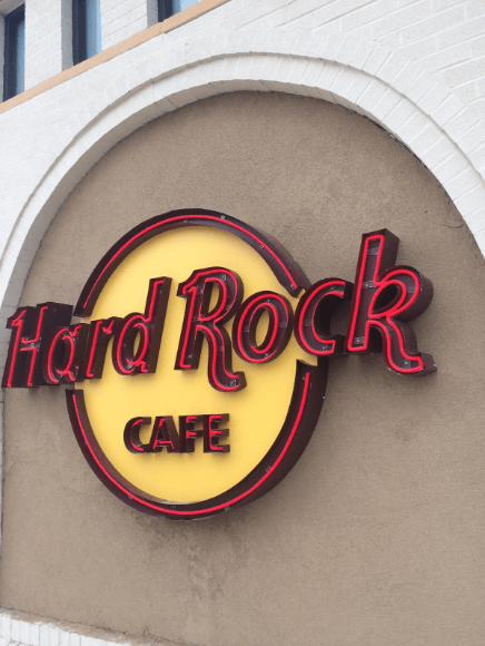 Hard Rock Cafe Illuminated Sign