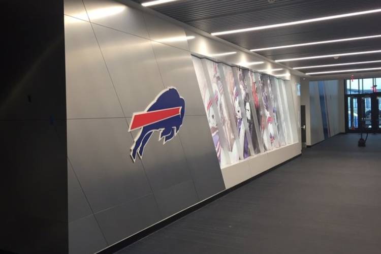 Buffalo Bills interior signage